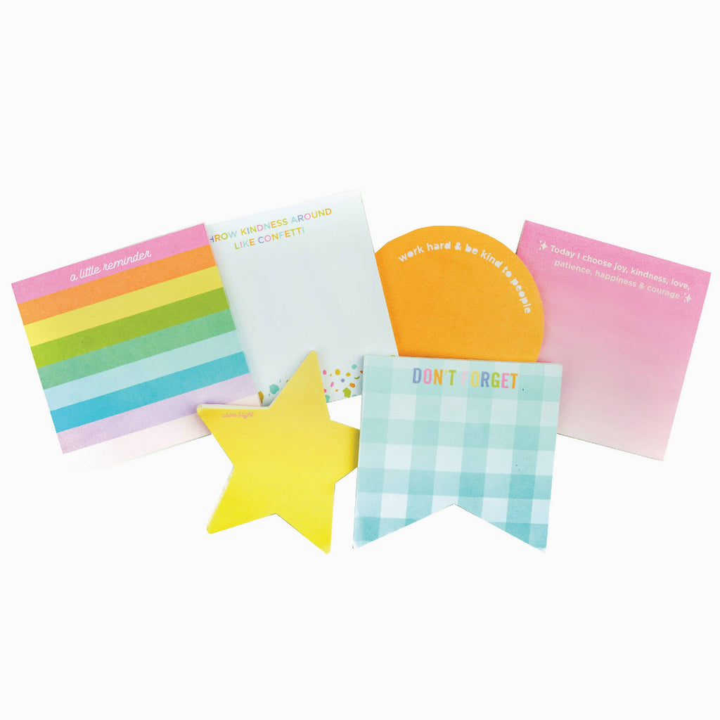 Kindness Sticky Reminder Assortment (6 Sticky Pads)