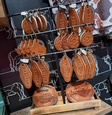 Sugarhouse Leather Coasters &amp; Keychains