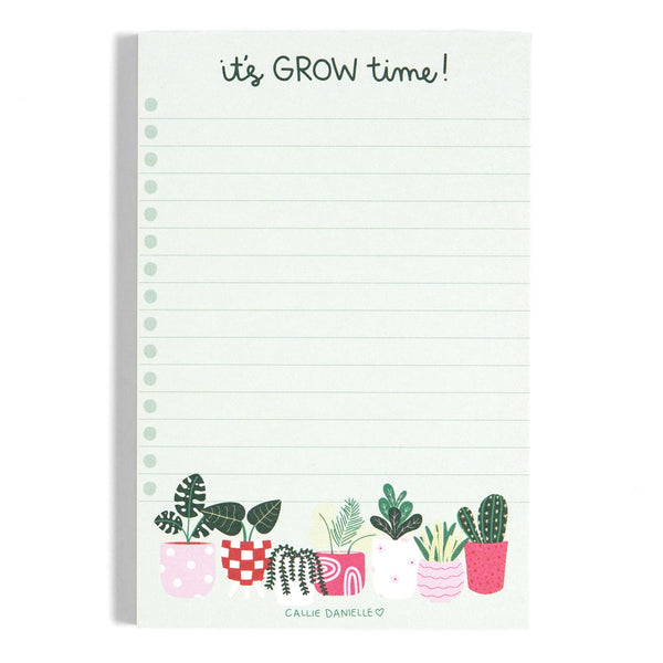 It's Grow Time Plant Notepad