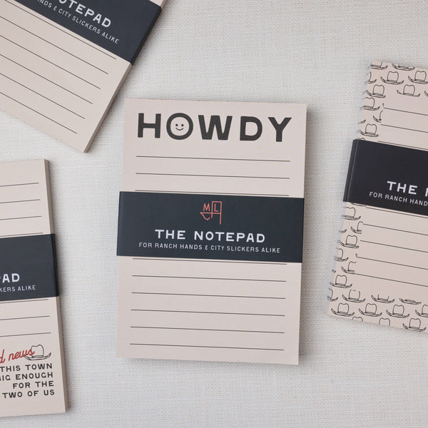 Howdy Note Bad Happy Little Howdy Notepad – Just LoveLeigh