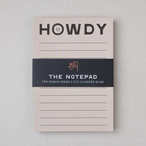 Happy Little Howdy Notepad