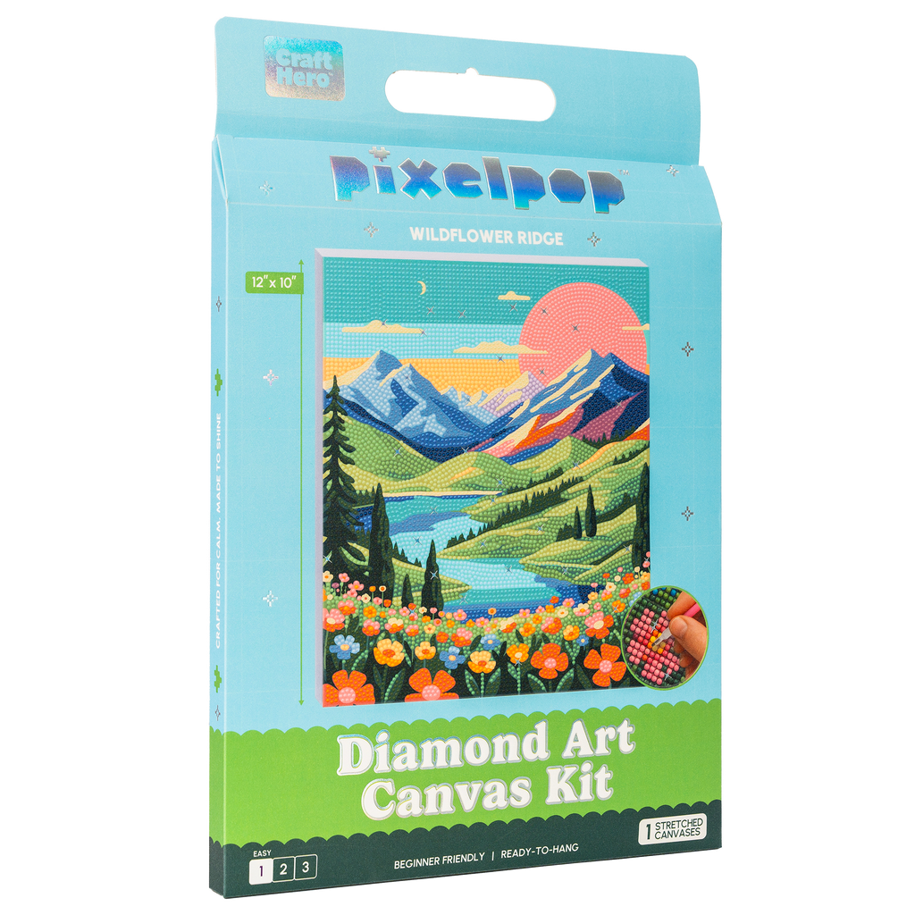 PixelPop™ Diamond Art — Reset Edition - Wildflower Ridge