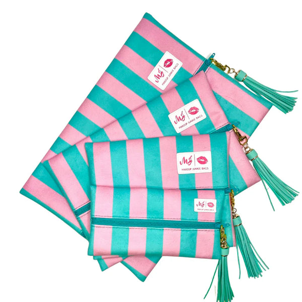 Makeup Junkie Bags - Cabana Mint
