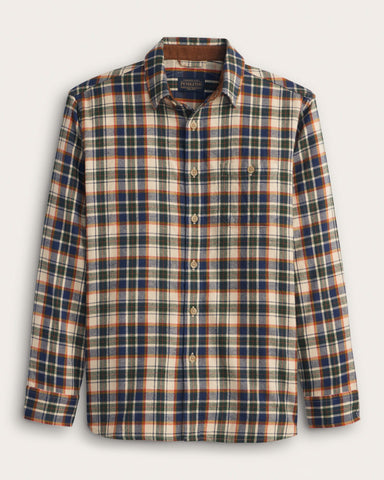Men's Plaid Cotton Fremont Flannel Shirt - Tan