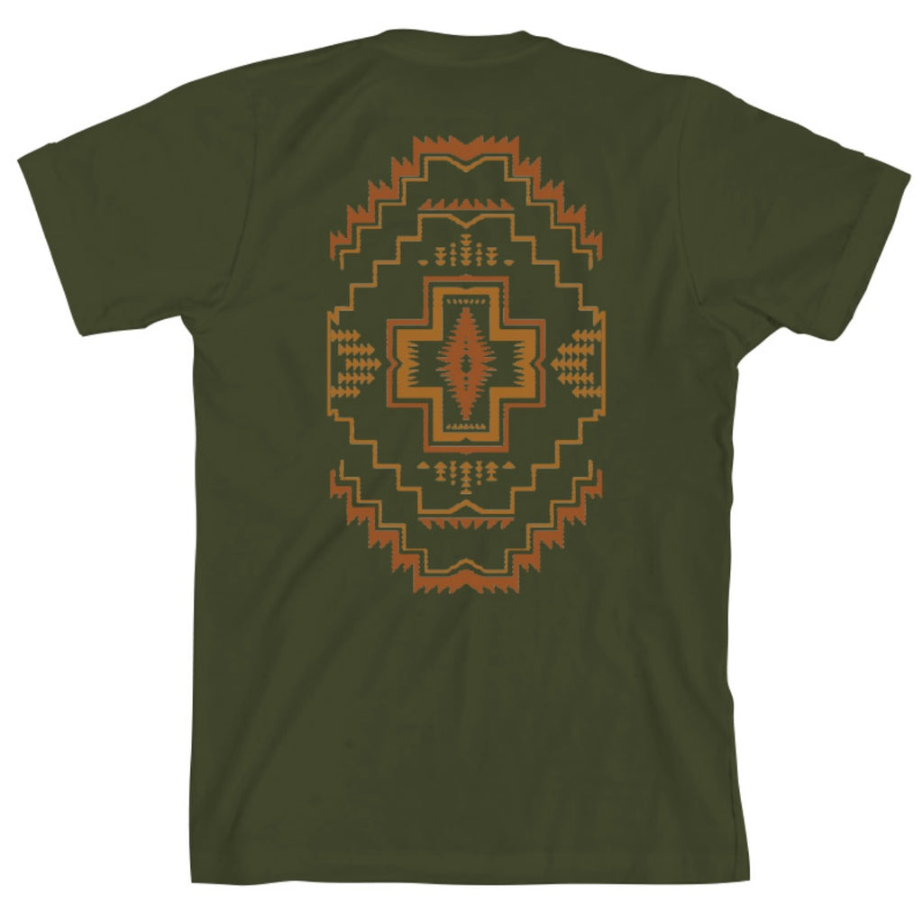 Pendleton Graphic Tee - Icon Harding Graphic (Olive/Orange)