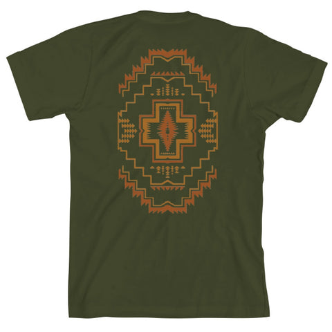 Pendleton Graphic Tee - Icon Harding Graphic (Olive/Orange)