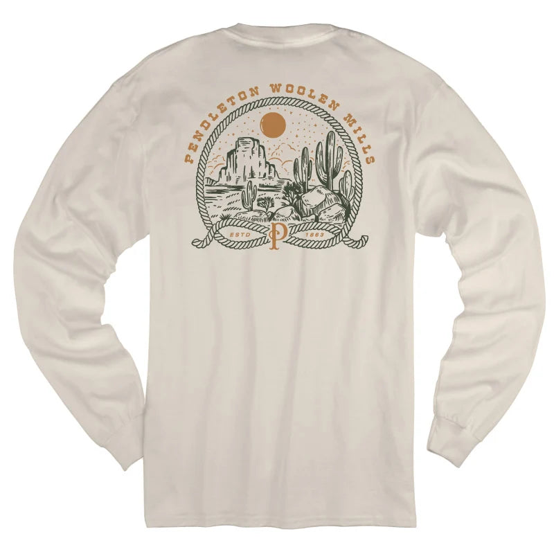 Pendleton Long Sleeve Graphic Tee - Cream