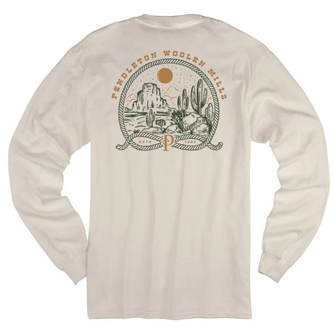 Pendleton Long Sleeve Graphic Tee - Cream