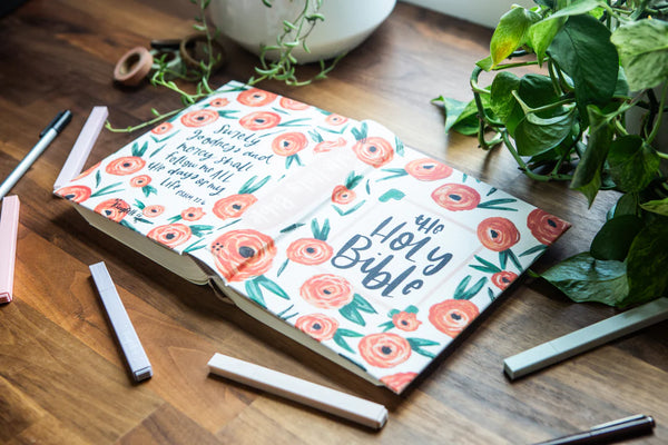 Journaling Bible - Orange Poppies