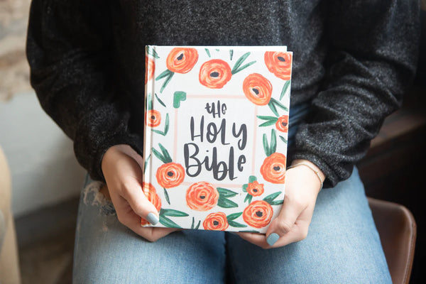 Journaling Bible - Orange Poppies