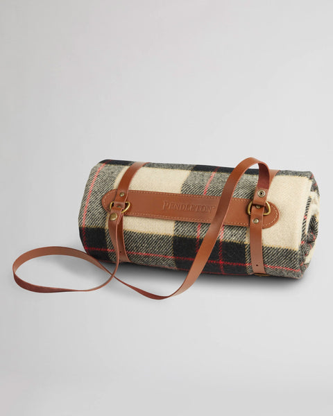 Motor Robe Throw with Carrier - Hillsdale Plaid