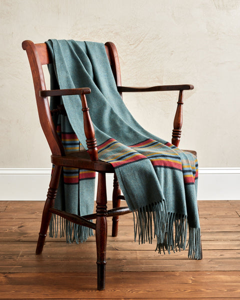 5th Avenue Throw - Green Heather