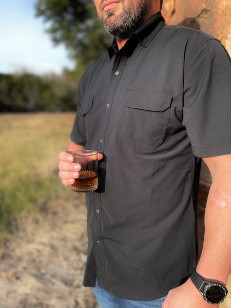 Two Dove The Rio Ultimate Outdoor Shirt - Short Sleeve - Black