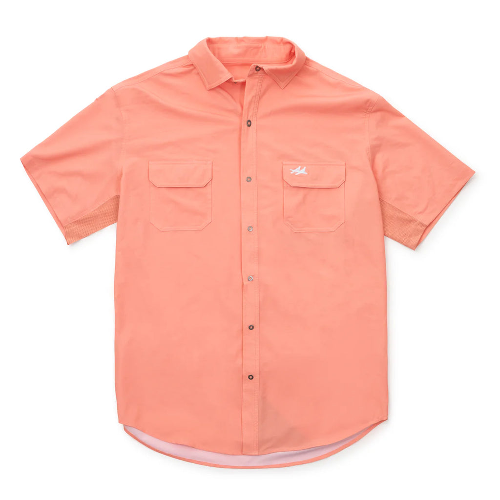 Two Dove The Rio Ultimate Outdoor Shirt - Short Sleeve - The Nueces Coral