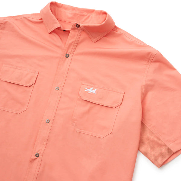 Two Dove The Rio Ultimate Outdoor Shirt - Short Sleeve - The Nueces Coral