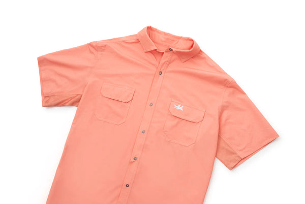Two Dove The Rio Ultimate Outdoor Shirt - Short Sleeve - The Nueces Coral