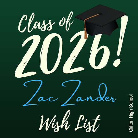Zac Zander Graduation Wish List