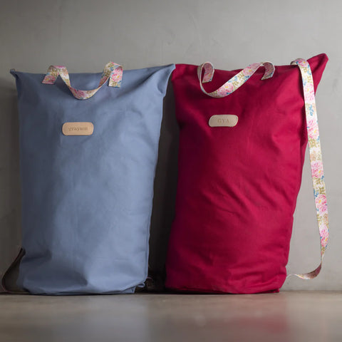 Laundry Bag - Peony Straps (Made to Order)
