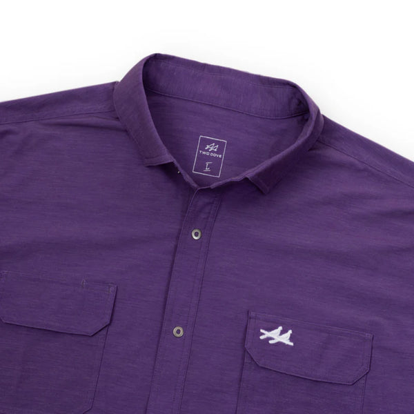 Two Dove The Rio Ultimate Outdoor Shirt - Short Sleeve - Tarrant Purple