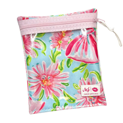 Makeup Junkie Bags - Multi Use Clear Front Bag - Sweetheart Bows