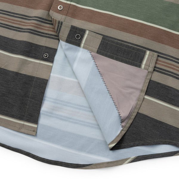 Two Dove The Rio Ultimate Outdoor Shirt - Short Sleeve - Baja Green Stripe