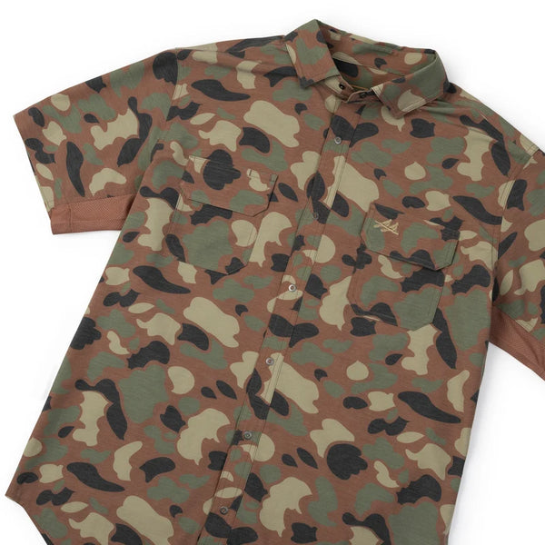 Two Dove The Rio Ultimate Outdoor Shirt - Short Sleeve - Woodland Camo