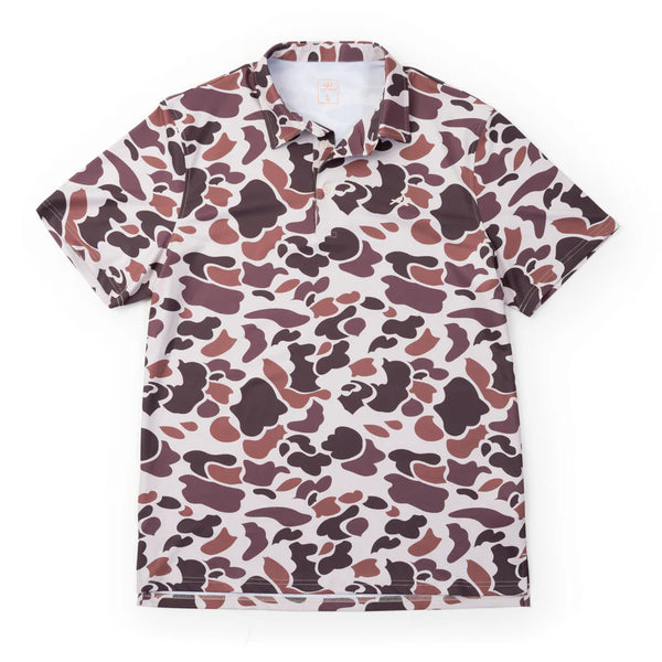 Two Dove Golf Polo - Boone Vintage Camo
