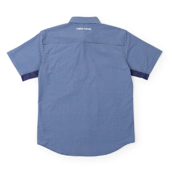 Two Dove The Rio Ultimate Outdoor Shirt - Short Sleeve - Navy Houndstooth