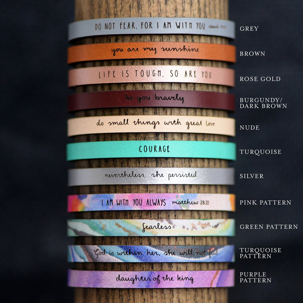Blessed Leather Bracelet Just LoveLeigh