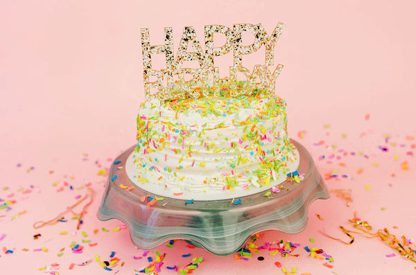 Happy Birthday Pearl Cake Topper