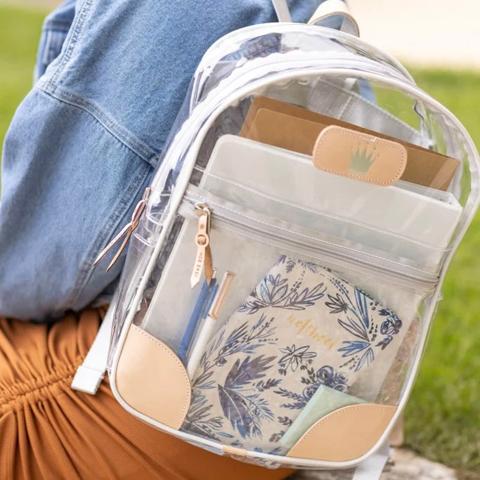 clear leather backpack Clear Backpack (Made to Order)